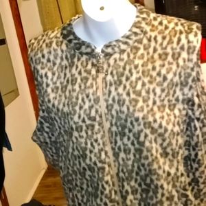 Tudor Court leopard print vest